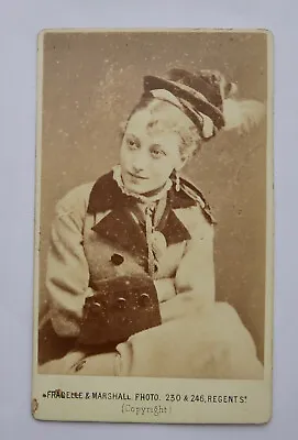 Cdv Of Victorian Dancer And Actress Kate Vaughan By Fradelle & Marshall • £16.99