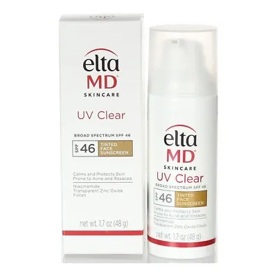Elta MD UV Clear Broad Spectrum SPF 46 Tinted 1.7oz/48g NEW IN BOX • $34.89