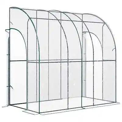 Cloche Lean-To Greenhouse Protective Plant Bedding Flower Garden Cover Grow Tent • £62.39