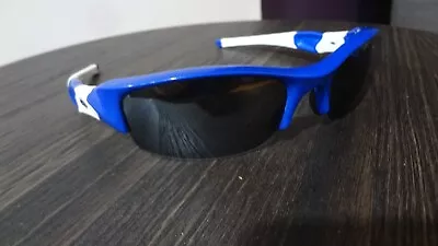 Custom Oakley Blue & White Frame & Lense Flak Jacket Sunglasses MLB Yankee Color • $89.99