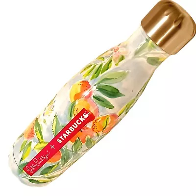 Starbucks Lilly Pulitzer Stainless Steel Water Bottle Multicolor Peach S'well  • £19.28