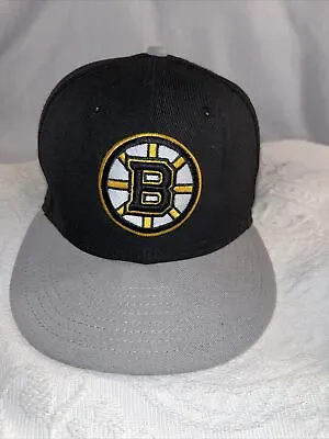Boston Bruins VTG New Era 9Fifty Snapback Hat Vintage 100% Wool Cap • $19.69