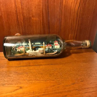 Ship In A Bottle Vintage Train Windmill Lighthouse • £49.99