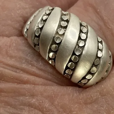 Vintage KABANA Sterling Silver Dome Ring Size 9 Stamped KABANA  Sterling • $27