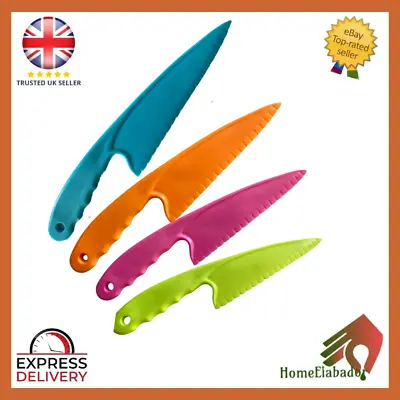 £3.49 • Buy Children's Safe Cooking Knives For Baking, Fruit, Bread, Cake, Lettuce, Salad UK