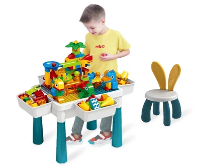 £22.99 • Buy Kids Building Blocks Table Child Multi Activity Table Play Set Building Block