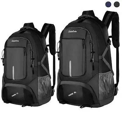 60L 85L Camping Hiking Backpack Waterproof Large Men Travel Rucksack Luggage Bag • £13.99