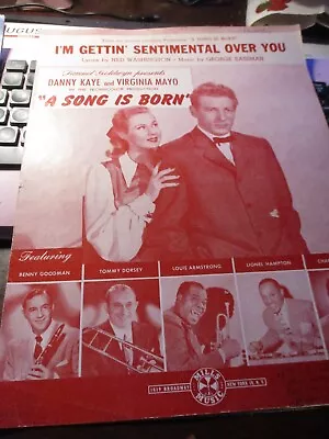 I'm Getting Sentimental Over You - Movie Sheet Music -  A Song Is Born  - 1948 • $7.99