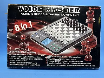 Voice Master 8 In 1 Talking Chess&Games Computer-Complete (Tested/Working) • $29.99