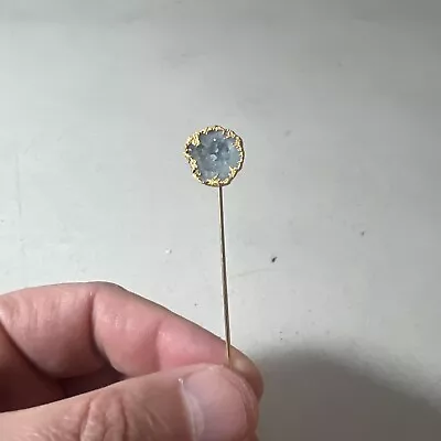 Antique Victorian Gold Filled Crystal Stick Pin • $9.99