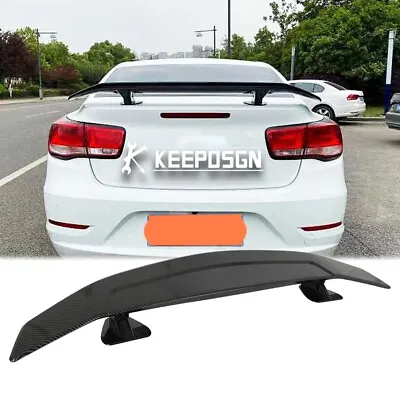 47'' For Chevy Mailibu Cruze Camaro GT Rear Trunk Spoiler Lip Wing Carbon Look • $93.86