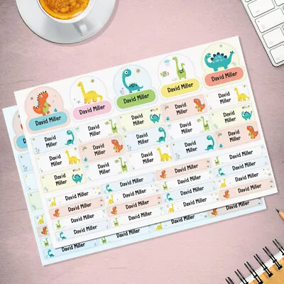 £3.99 • Buy Personalised Vinyl Name Stickers Decal Label Water Bottle Wedding School Kids