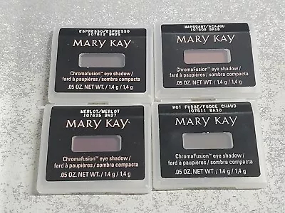 Mary Kay Eye Shadow Lot Of 4 .05oz Mahogany Hot Fudge Merlot Espresso  • $16