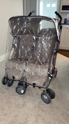 £7.50 • Buy Maclaren Double Buggy Twin Techno Stroller Pushchair Beige Excellent Condition