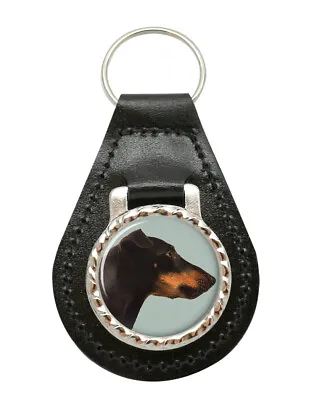 Manchester Terrier Leather Key Fob • $22.53