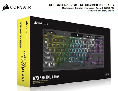 $332.95 • Buy CORSAIR K70 RGB TKL Mechanical Gaming Keyboard, Backlit RGB LED, CHERRY MX Red K
