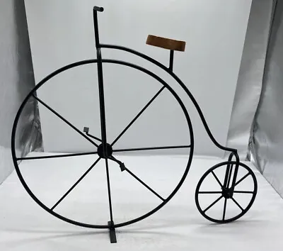 BICYCLE Black Metal Standing Metal Art Decor  15 X17  Large Village Byers Choice • $47.99