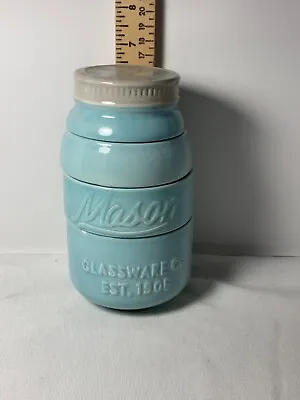 Mason Jar Style Ceramic Stackable Canister • $14