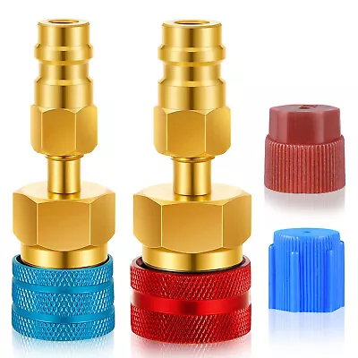 R1234YF To R134A Quick Coupler Adapter For Car A/C High Low Side Conversion Set • $13.98