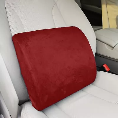 Memory Foam Lumbar Back Support Pillow Sciatica Pain Relief Seat Cushion Burgund • $18.04