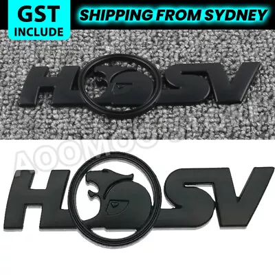 HSV Badge For Holden Commodore Clubsport GTS R8 SS VS Alloy Gloss Black • $19.85