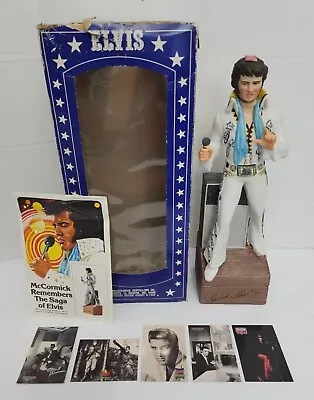 1977 McCormick Elvis Presley Bourbon Whiskey Porcelain Bottle/Music Box Orig Box • $65.50