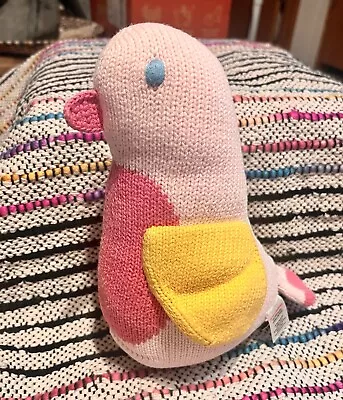 Easter Hanna Andersson Pink Birdie Knit Plush Stuffed Animal • $14