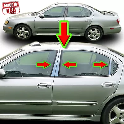 Chrome Pillar Trim For Infiniti I30/i35 00-05 6pc Set Door Cover Mirrored Post • $59.99