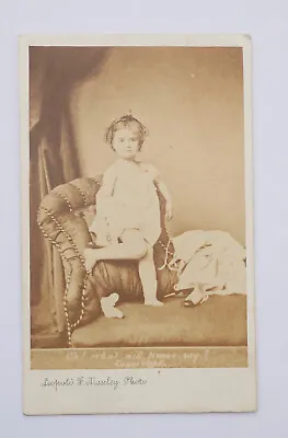 Cdv Of Child Captioned  Oh! What Would Nurse Say?  By Manley Of London • £3.99