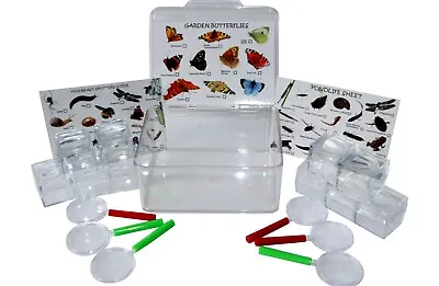 Mini-beastBug Hunting Set Inc:Bug PotsMagnifying GlassesInsect Guides & Case • £29.99