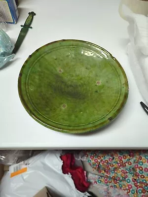 Moroccan Tamegroute Medium Green Plate • $20