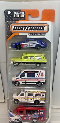 EMT Matchbox Diecast 5 Pack New Susa Ambulance Sheriff Trinidad Medical Unit • $18