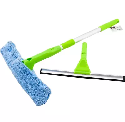 £7.90 • Buy Telescopic Extendable Window Cleaner Cleaning Squeegee Pole Washing