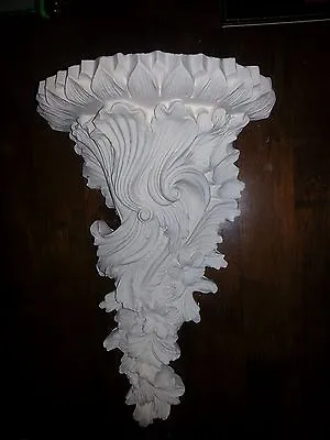£37 • Buy 1 Architectural Flower Ornate Plaster Corbel Bracket Shelf Wall Decor Plaque New
