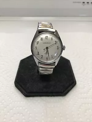 Vintage Mens Caravelle Manual Wind Watch Date Code M9 (1969) • $20