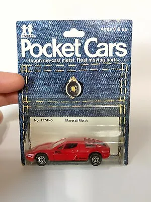 Gloss￼ RED 1978 Tomy  Maserati Merak  # F45  1:62  Tomica Pocket Cars • $51.41