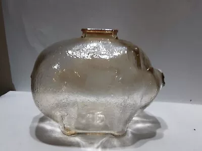 Vintage Anchor Hocking Glass Pig Bank 5 X 6 Inch • $6.50