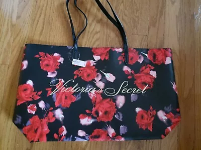 Victoria Secret Red Roses Large Tote Bag NWT • $12