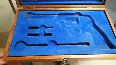 Smith And Wesson Factory Wood Presentation Pistol Case Any N Frame 6  Original • $150