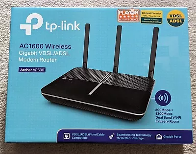 TP-LINK AC1600 Archer VDSL/ADSL Modem Router - Black • £5