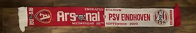 Arsenal Vs PSV Eindhoven Champions League Match Scarf 2023  • £7.99