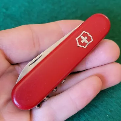 Vintage Estate Victorinox Gourmet 84mm Red Swiss Army Pocket Knife Corkscrew • $9.99