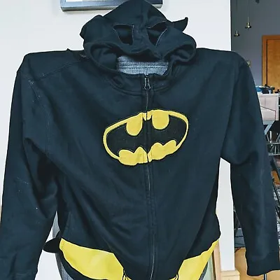 Batman Hoodie Zippered With Mask Pullover Kids XL • $12