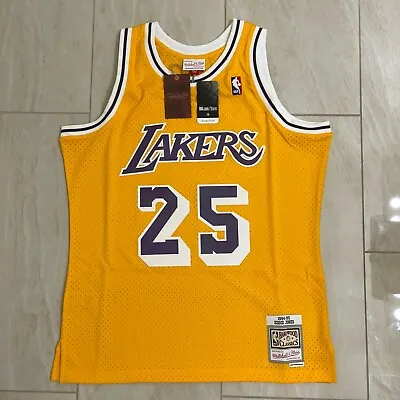 $249.99 • Buy New Mitchell And Ness Los Angeles Lakers Eddie Jones Jersey Gold 1994-95 Size L