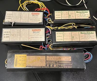 Five F40 T12 2-40 Watt Rapid Start Magnetic Ballasts 120V  • $60