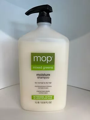 NEW MOP Mixed Greens Moisture Shampoo 33.8 Oz For Normal To Dry Hair • $43.99