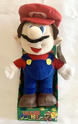 Vintage Talking Mario Plush - Nintendo - Super Mario 1997 - Tested Working New! • $89.99