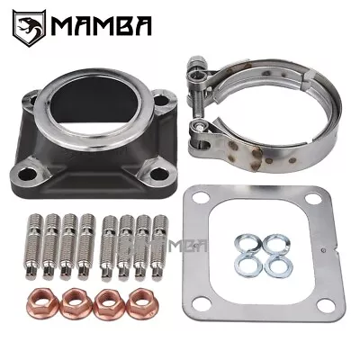 SUS304 Cast Turbo Manifold Flange Adapter T4 To V-Band Garrett G25 G30 G35 • $150.88