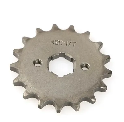 420 17 Tooth 17t Sprocket For 17mm Shaft Dirt Pit Bike Es06 • $7.82