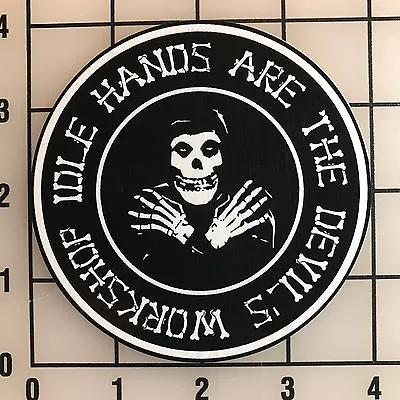 Misfits Idle Hands 4  Wide Multi-Color VInyl Decal Sticker - BOGO • $5.99